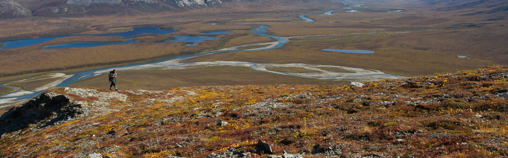 Vast landscape with rivers and mountains